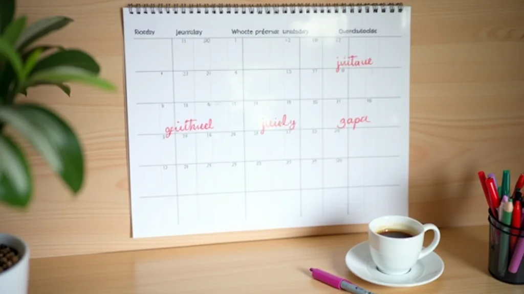 Calendario de pared con anotaciones manuscritas marcando actividades de la semana